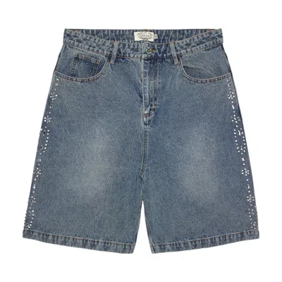 Pre-owned Vale Forever Crystal Jorts 'blue' | Men's Size 34