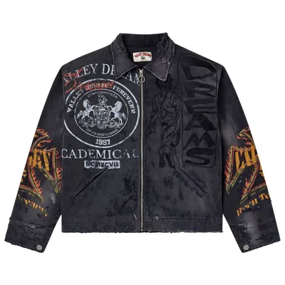 Pre-owned Vale Forever Destruction Work Jacket 'black' | Men's Size M