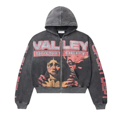 Pre-owned Vale Forever Devils Advocate Zip Up Hoodie 'black/red' | Men's Size L
