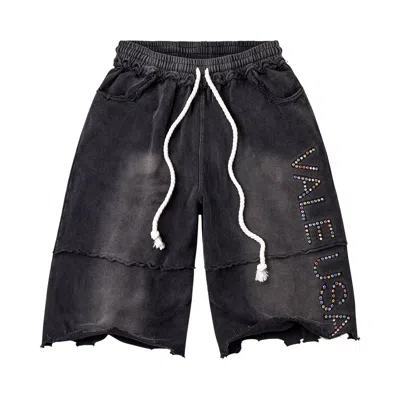 Pre-owned Vale Forever Diy Usa Sweat Shorts 'black' | Men's Size Xxl