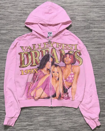 Pre-owned Vale Forever Dreams Bling Zip In Pink