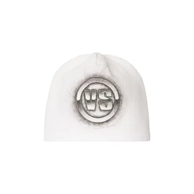 Pre-owned Vale Forever Emblem Beanie 'white' | Men's Size Onesize