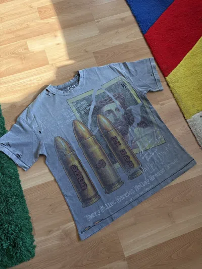 Pre-owned Vale Forever Faith Thrashed T-shirt In Gray