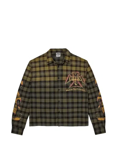 Vale Forever Flannel Plaid Shirt In Brown