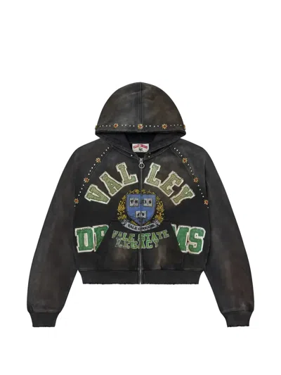 Vale Forever Gem Zip-up Hoodie In Black