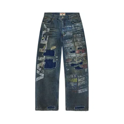 Pre-owned Vale Forever Glitch Denim 'dest/midwash' | Blue | Men's Size 34