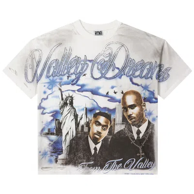Pre-owned Vale Forever Godfather Bling Tee 'white/blue/jeweled' | Men's Size L