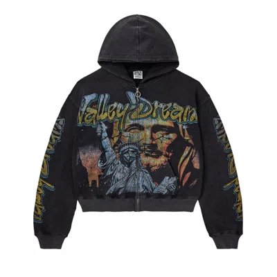 Pre-owned Vale Forever Gods Liberty Zip Up 'black' | Men's Size Xl