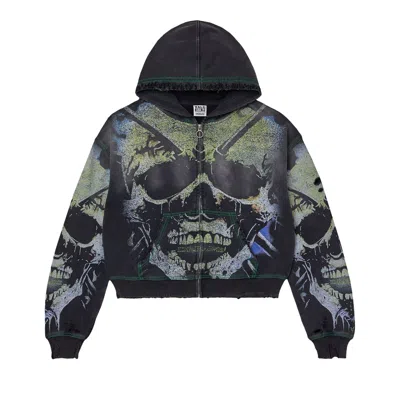 Pre-owned Vale Forever Gravedigger Zip Up 'black' | Men's Size L