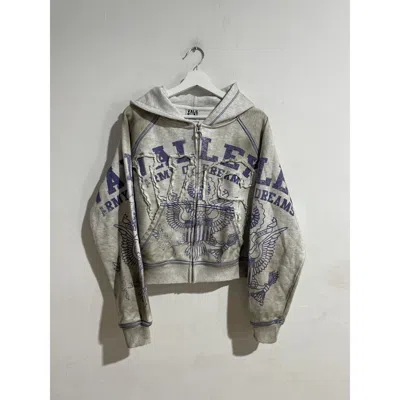 Pre-owned Vale Forever Grey Army Zip Up Size Small New In Multi