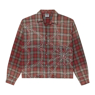 Pre-owned Vale Forever Grinch Flannel 'red' | Men's Size Xl