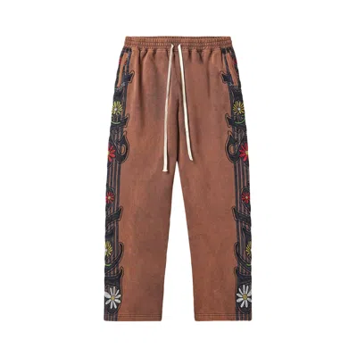Pre-owned Vale Forever Harmony Garden Track Pants 'brown' | Men's Size L