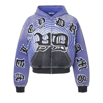 Pre-owned Vale Forever Hypnotiq Zip Up 'purple' | Men's Size S