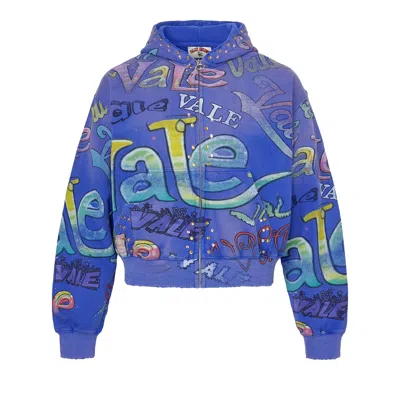 Pre-owned Vale Forever Iceberg Zip Up 'blue' | Men's Size S