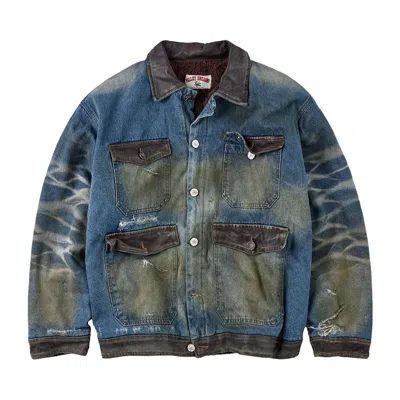 Pre-owned Vale Forever Ironwood Denim Jacket 'blue' | Men's Size Xl