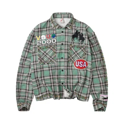 Pre-owned Vale Forever Jade Flannel 'blue' | Men's Size Xl