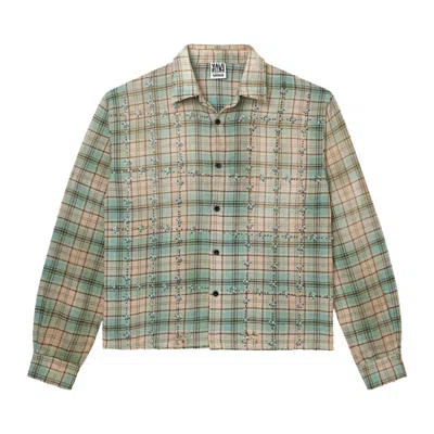 Pre-owned Vale Forever Little Gems Flannel 'green' | Men's Size Xxl