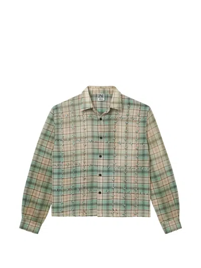 Vale Forever Little Gems Flannel Shirt In Green