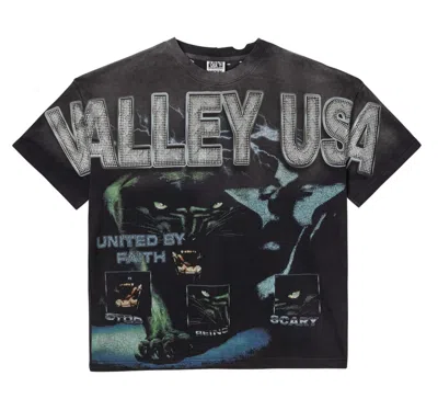 Vale Forever Men's Faith Bling Logo Graphic Tee T-shirt In Black
