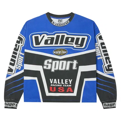 Pre-owned Vale Forever Motocroxxx Long-sleeve T-shirt 'blue' | Men's Size Xxl