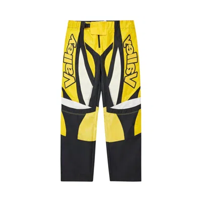 Pre-owned Vale Forever Motocroxxx Pants 'black/yellow' | Men's Size 38