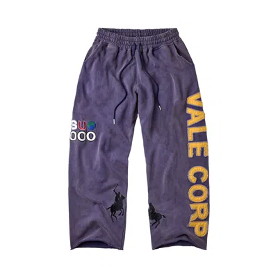 Pre-owned Vale Forever Navy Corp Sweats 'purple' | Men's Size S