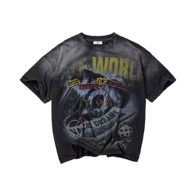 Pre-owned Vale Forever Newspaper Tee 'black' | Men's Size M