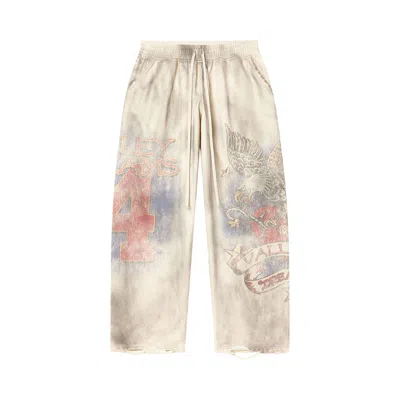 Pre-owned Vale Forever Nostalgia Sweats 'tattered/cream' | Men's Size S In White