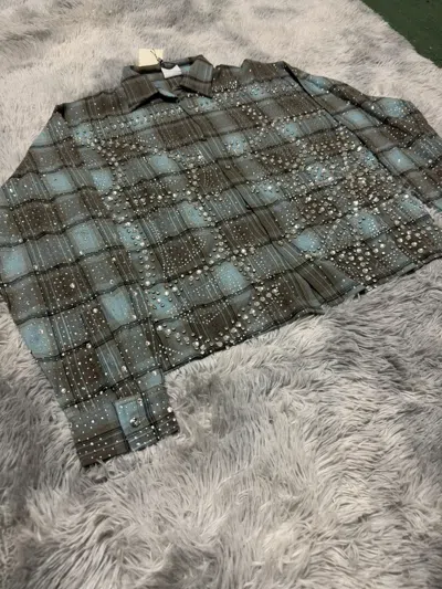 Pre-owned Vale Forever Ocean Flannel In Blue