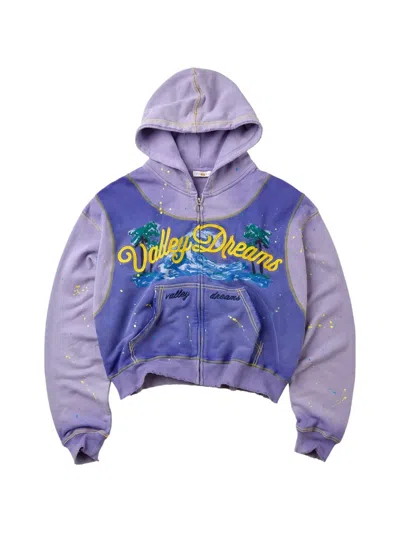 Vale Forever Paradise Zip-up Hoodie In Purple