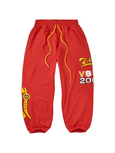 Vale Forever Public Drawstring Track Pants In Red