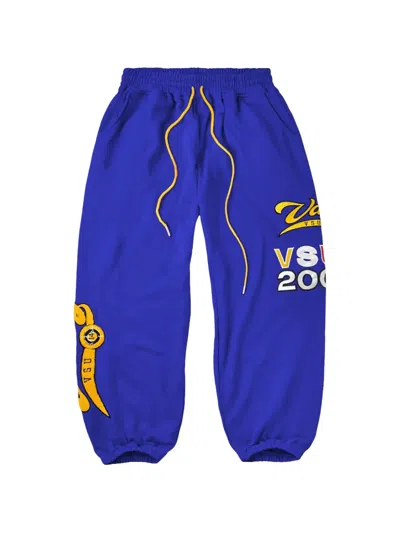 Vale Forever Public Graphic-print Drawstring Track Pants In Blue