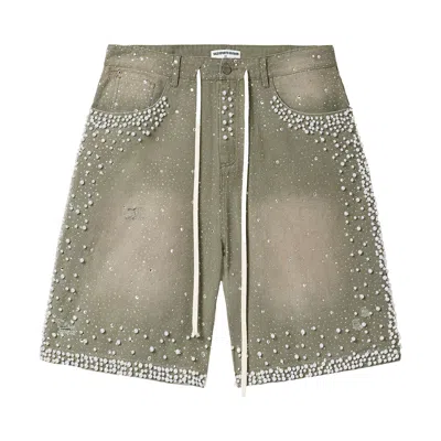 Pre-owned Vale Forever Rainforest Jorts 'seafoam' | Blue | Men's Size 38