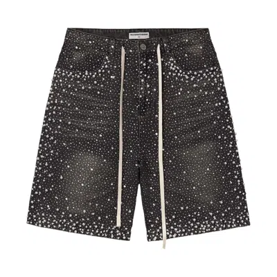 Pre-owned Vale Forever Rainstorm Jorts 'black' | Men's Size 34