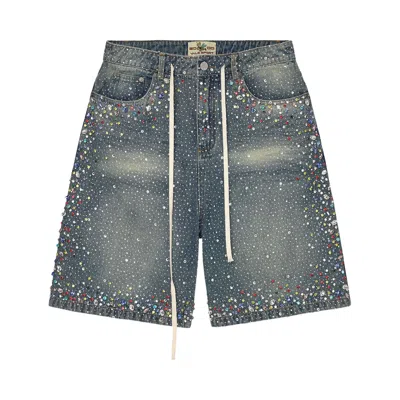 Pre-owned Vale Forever Rainstorm V2 Jorts 'light Rinse' | Blue | Men's Size 36