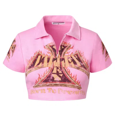 Pre-owned Vale Forever Rebirth Rugby 'pink' | Men's Size L