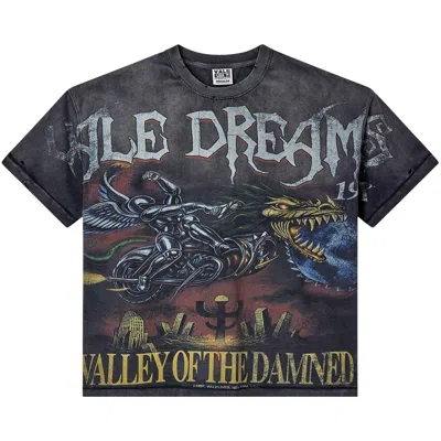 Pre-owned Vale Forever Ride The Dragon Tee 'washed/black' | Men's Size L