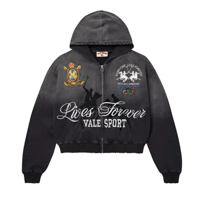 Pre-owned Vale Forever Rock Zip Up 'black' | Men's Size Xl