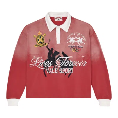 Pre-owned Vale Forever Rockefeller Rugby 'red' | Men's Size M