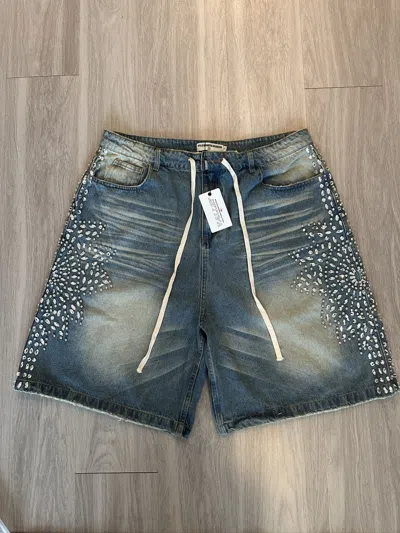 Pre-owned Vale Forever Sirens Jorts In Blue