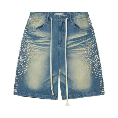 Pre-owned Vale Forever Sirens Jorts 'midwash' | Blue | Men's Size 36