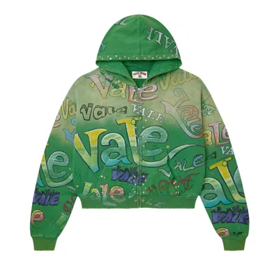 Pre-owned Vale Forever Spearmint Zip Up 'green' | Men's Size M