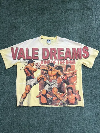 Pre-owned Vale Forever “sun Shattered Fist” Tee - Size Xl - (cream) In Sand