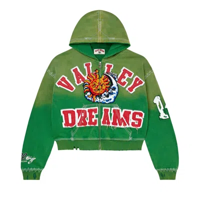 Pre-owned Vale Forever Sunny Zip Up 'green' | Men's Size M