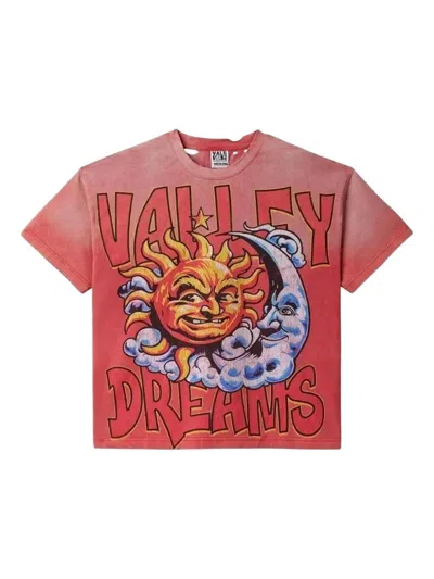 Vale Forever Thrashed Sun T-shirt In Red