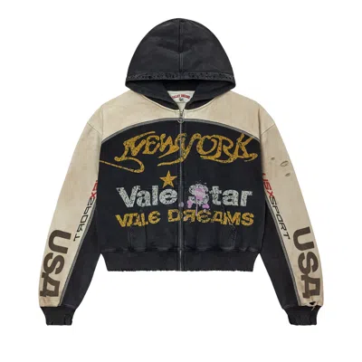 Pre-owned Vale Forever Vale Star Zip Up 'dest/black/tan' | Men's Size Xl