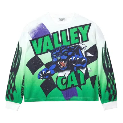 Pre-owned Vale Forever Valley Cat Thermal 'white/green' | Men's Size S