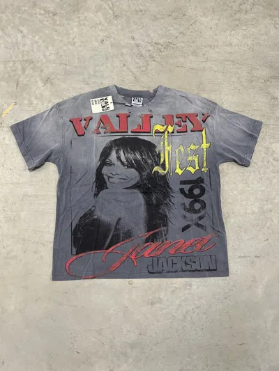Pre-owned Vale Forever Valley Dreams 199x Janet Jackson Tee Medium New In Gray