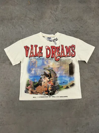 Pre-owned Vale Forever Valley Dreams All Dogs Go To Heaven Tee Large In Sand