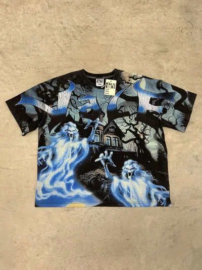 Pre-owned Vale Forever Valley Dreams Black Casper Ghost Tee Large In Blue